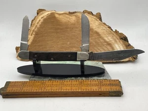 Vintage Parker Cutlery 3 blade Stockman with wood Handles--2851.24 - Picture 1 of 12