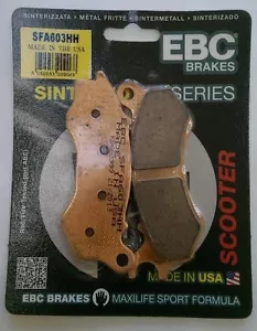 Pastillas de freno de disco delanteras sinterizadas EBC se adaptan a HONDA PCX125 / PCX150 (2012 a 2017) - Imagen 1 de 2