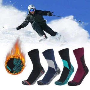 Outdoor Waterproof Socks Breathable Crew Socks Hiking Wading Camping Cycling - Picture 1 of 18
