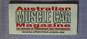 Australian MUSCLE CAR Magazine Sticker 18cm x 8cm approx As per image - Foto 1 di 1