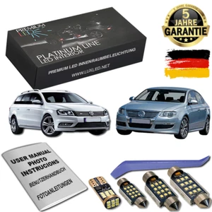 VW Passat B6 B7 LED illuminazione abitacolo Premium set 9 SMD bianco Canbus - Foto 1 di 12