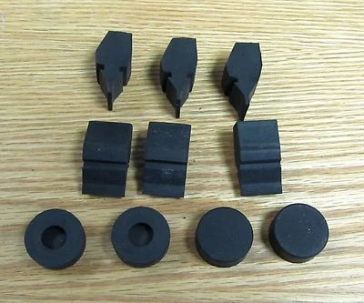 1955 CHEVY HOOD BUMPERS and CUSHIONS 10 piece SET , NEW ** USA MADE ** - Image 1 of 3