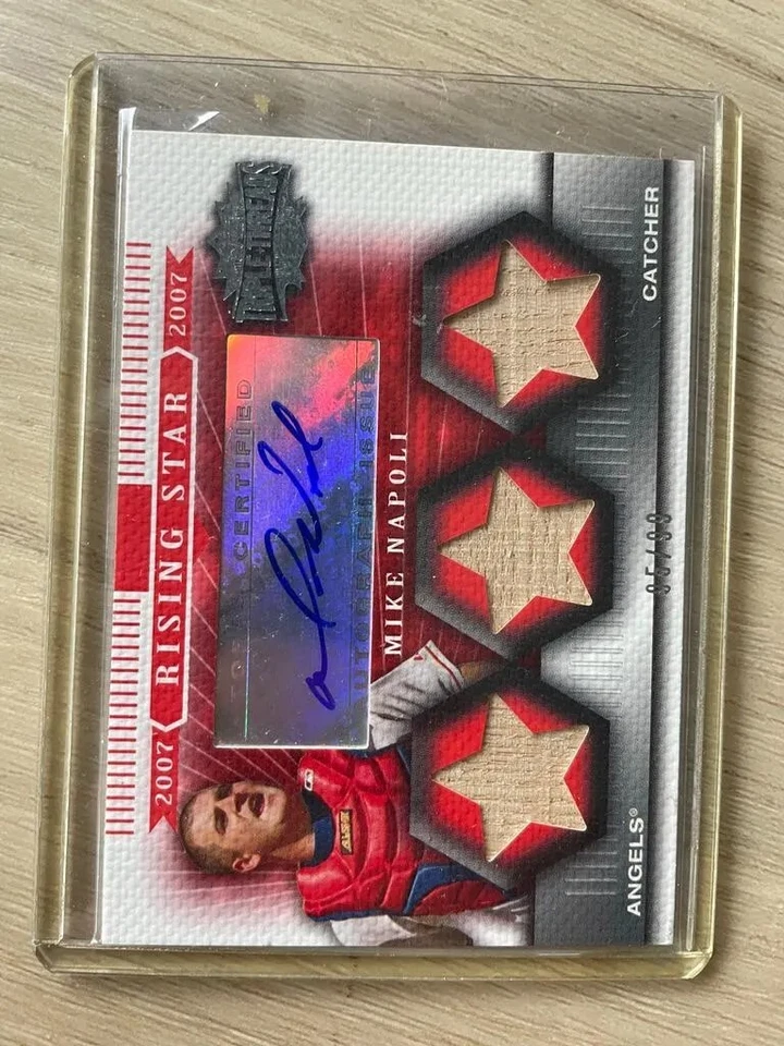 Calling all Angels-Five different Topps “Rising Stars” autographed relic cards - Image 1 of 4