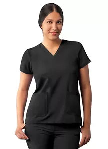 Adar Addition Scrubs For Women - Modern V-Neck Scrub Top - Picture 1 of 161