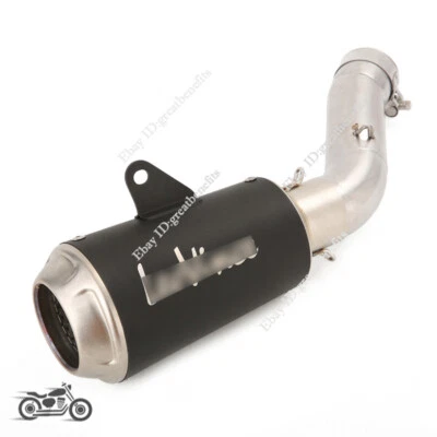 Slip On For BMW C650 Sport 2016-2020 Exhaust System Mid Link Pipe 51mm Mufflers Foto 1 de 4