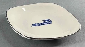 AEROLINEAS ARGENTINAS VINTAGE AIRLINE ASHTRAY TRINKET TRAY DISH - Picture 1 of 4