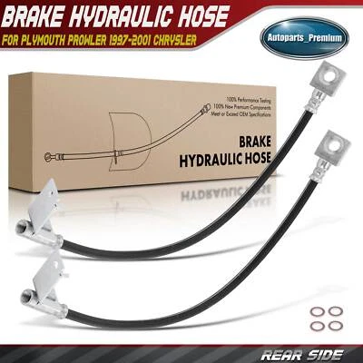 2x Manguera hidráulica de freno trasero para Chrysler Prowler 01-02 Plymouth 1997 1999-2001 Foto 1 de 4