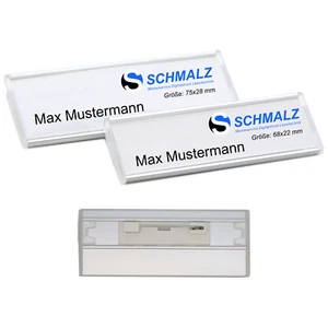 10 placas de identificación de aluminio plata metal con aguja de seguridad empuje de papel - Imagen 1 de 6