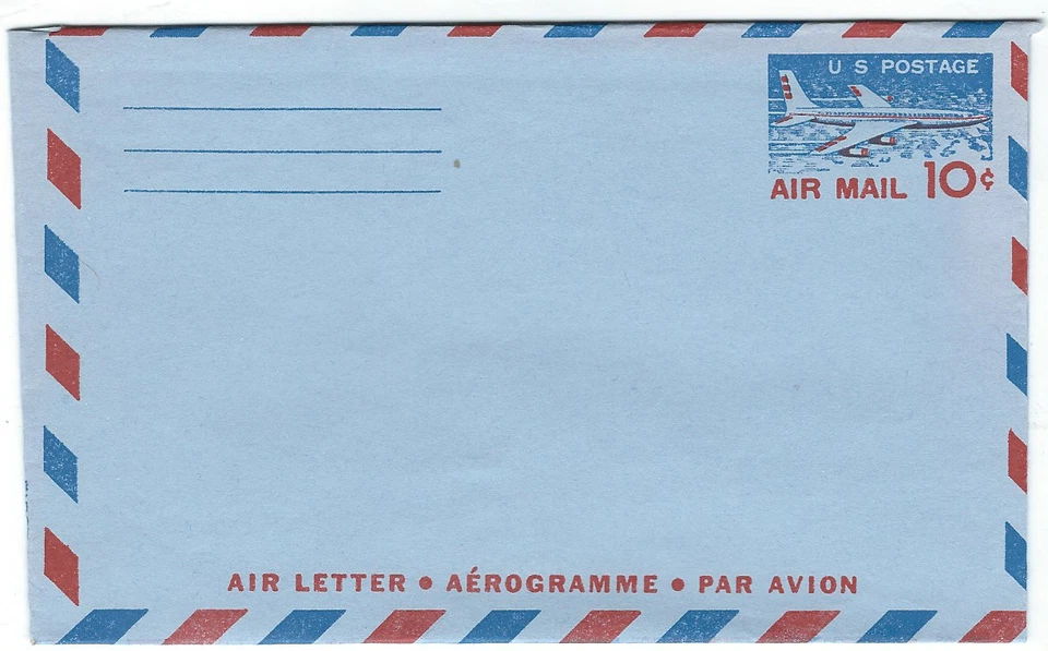 Plane...10 Cent Aerogramme - Image 1 of 1