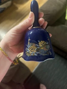 RARE Blue Peacock Japanese bell - Picture 1 of 2