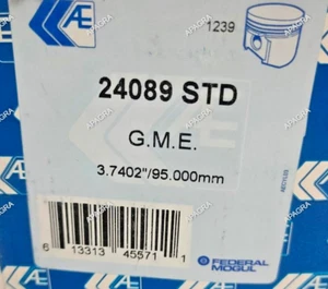 4cyl. X Original AE FITS G M E 24089 STD PISTON WITH RING 3.7402"/95.000 MM - Picture 1 of 4