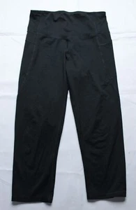 Champion Women's Solid Pull- On Activewear 7/8 Yoga Leggings AP2 Black Medium - Picture 1 of 5