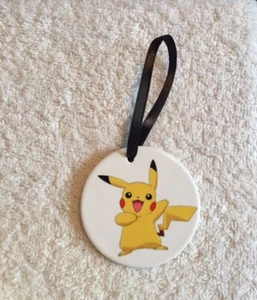 Pikachu Porcelain Christmas Ornament~Lightweight~Pokemon~Yellow~Personalized - Picture 1 of 1