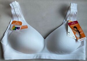 NWT WARNER NO SIDE EFFECTS WIRE FREE WHITE BRA STYLE RA2231A SIZE XLARGE $42