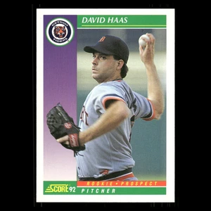 Tarjeta de béisbol Dave Haas Rookie #825 1992 Score Detroit Tigers MLB - Imagen 1 de 3