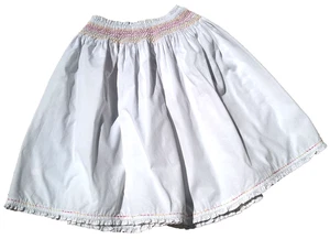 Skirt JACADI white Elastic waistband multicolor Size 8 years Very good condition - Picture 1 of 2