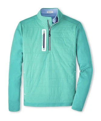 Chaqueta Pullover Peter Millar Billar Verde Soldadura Elite Híbrida Media Cremallera Nueva con Etiquetas S Foto 1 de 3