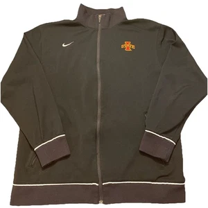 Nike Iowa State Cyclones Full Zip Black Jacket Size Large Zip Pockets Team Tag - Bild 1 von 10