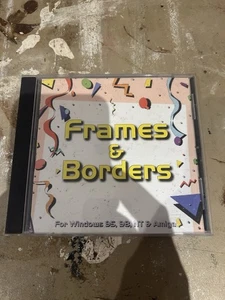 Frames & Borders CD-ROM for Windows 95 98 NT Amiga Vintage Clip Art Software - Afbeelding 1 van 5