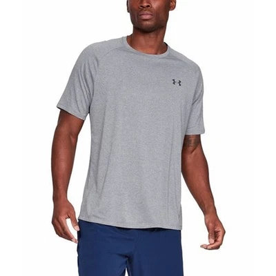 Under Armour Hombres Heat Gear Active Manga Corta Gris Camisa Camiseta Mediana NUEVA Foto 1 de 4