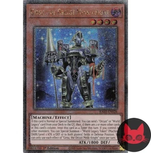 Yugioh Girsu, the Orcust Mekk-Knight RA03-EN026 QC Secret Rare 1st Edition NM - Picture 1 of 2
