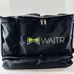 Waitr Insulated Bag Hot/Cold Food Storage Thermal 3 Compartments Large delivery - Imagen 1 de 14