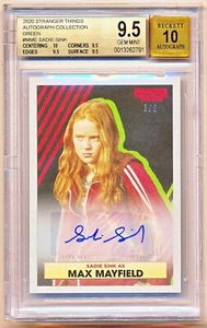 Topps Stranger Things Sadie Sink Green Autograph Auto #MM-E (3/5) BGS 9.5/10 - Picture 1 of 2