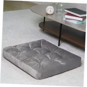 Floor Pillow, Large Square Floor Cushions Seating for Adults, Tufted Velvet - Picture 1 of 7