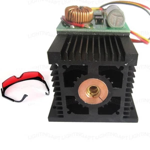 450nm 445nm 14W 14000mW Hochleistungsblau Lasermodul Gravur Holz Metall + Brille - Bild 1 von 8