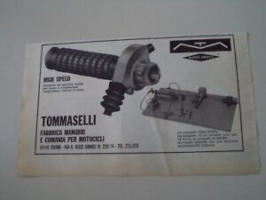 advertising Pubblicità 1970 COMANDI GAS TOMMASELLI