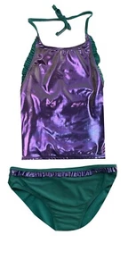 2 Piece Sea Urchin Swimsuit Tankini Set Aqua Mermaid by Cat & Jack - Large & XL - Picture 1 of 7