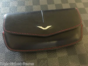 Genuine Vertu Ascent Ti Horizontal Black and Red leather Case Super RARE - Photo 1 sur 2