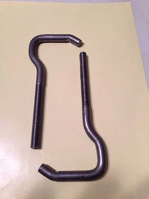 Universal Muffler Exhaust Threaded Rod Hanger Rod Bracket-2 pcs - Image 1 of 3