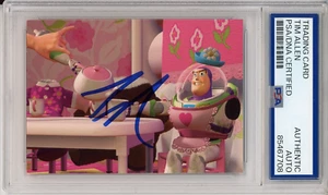 1995 DISNEY SKYBOX TOY STORY BUZZ LIGHTYEAR CARD SIGNED BY TIM ALLEN PSA DNA COA - Picture 1 of 2
