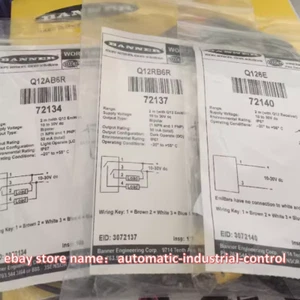 New & Genuine BANNER Q12RB6R Photoelectric sensor 1PCS In Box - Picture 1 of 1