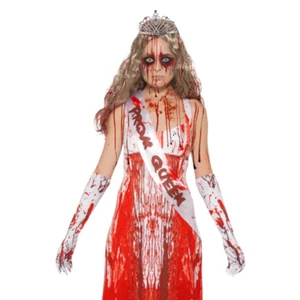 Sanguinoso Ballo Regina Kit Halloween Goary Horror Macchiato di Sangue Costume - Imagen 1 de 1