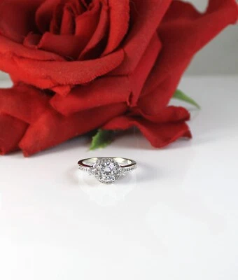 Fragrant Jewels Sparkling Simulated White  Diamond size 9   Ring  CAT RESCUE - Image 1 of 2