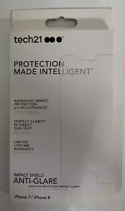 TECH21 IMPACT SHIELD /ANTI-GLARE SCREEN PROTECTOR FOR IPHONE 7 / IPHONE 8 - Picture 1 of 1