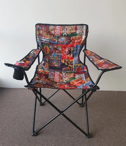 🔶️RARE REG MOMBASSA FOLD UP MAMBO CHAIR AUSTRALIAN DESIGN MCM RETRO KITSCH Cover