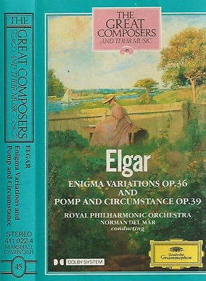 ELGAR DEL MAR RPO ENIGMA POMP GREAT COMPOSERS CASSETTE 45 DEUTSCHE GRAMMOPHON  - Image 1 of 4