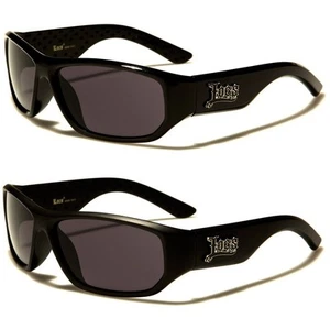 Locs Oval Face Hardcore Shades Men's Sunglasses with Metallic Logo - Picture 1 of 3