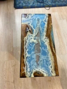 Ocean Epoxy Coffee Table Top, Epoxy River Center Hallway Furniture Table Top - Picture 1 of 9