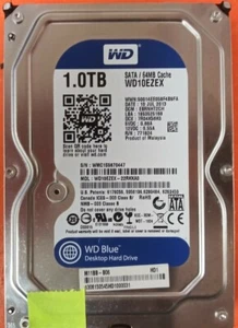 ⭐️⭐️⭐️⭐️⭐️ HDD Hard Drive SATA Desktop 3.5" WD10EZEX-22RKKA0 1TB DCM: EBRNHT2CH - Picture 1 of 3