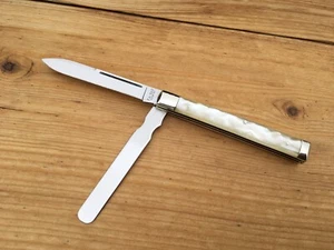 KA-BAR  PHD-97  PHYSICIANS DOCTORS POCKET KNIFE   IMITATION PEARL HANDLE    USA - Picture 1 of 14