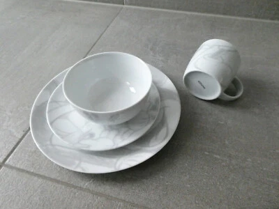 Disney Kinder Geschirrset/ Frühstückset, Porzellan, weiß/grau. Top! - Bild 1 von 4