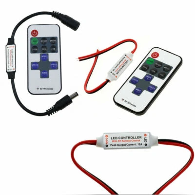 5V 12V 24V Mini RF Dimmer 11 Keys Remote Control Wireless For LED Strip Lights - Image 1 of 4