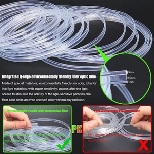5meters 16ft P Edge Plastic Optic Fiber Band Car Home Ambient Lights Cable - Picture 1 of 7