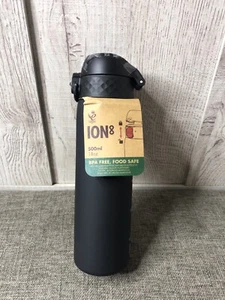 Ion8 Black One Touch Leak Proof Reusable Water Bottle 18 oz - Picture 1 of 5