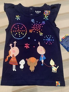 New Very Cute Toddler Girl Sleeveless Tshirt Size 24 MO Color Blue - Picture 1 of 3