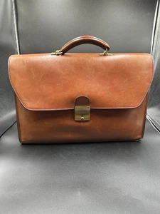 Schlesinger Rechtsanwälte Aktentasche Casesetter California Sattelleder Vintage 70er Jahre - Bild 1 von 24